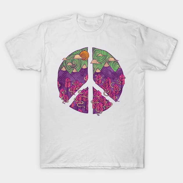 Peaceful Landscape T-Shirt by againstbound